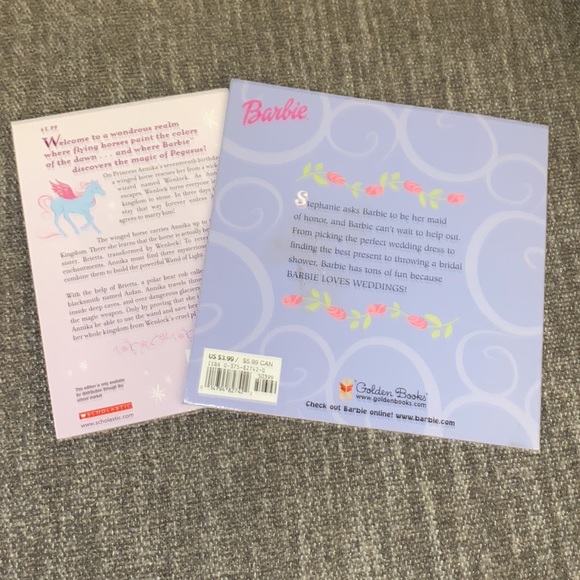 Barbie Loves Weddings picture book & Magic of Pegasus Chapter Book - Picture 2 of 10